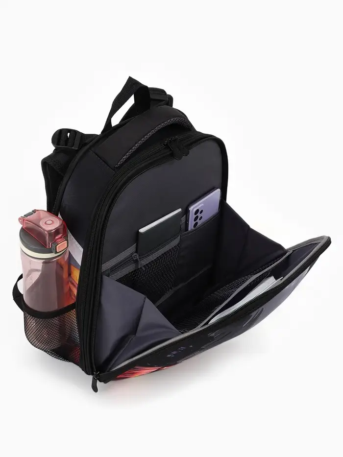 Рюкзак школьный для мальчика &laquo;Гонки&raquo;, Stavia, эргономичная спинка, 30&times;16&times;38 см, чёрный