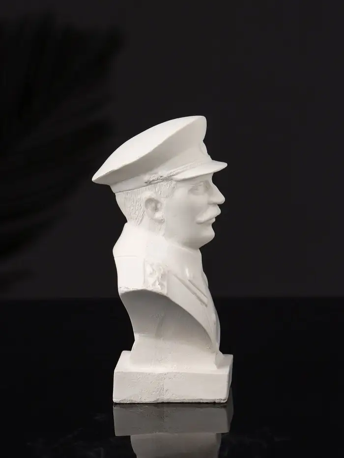 Бюст И.В. Сталин, 10х7х5 см, натуральный, гипс