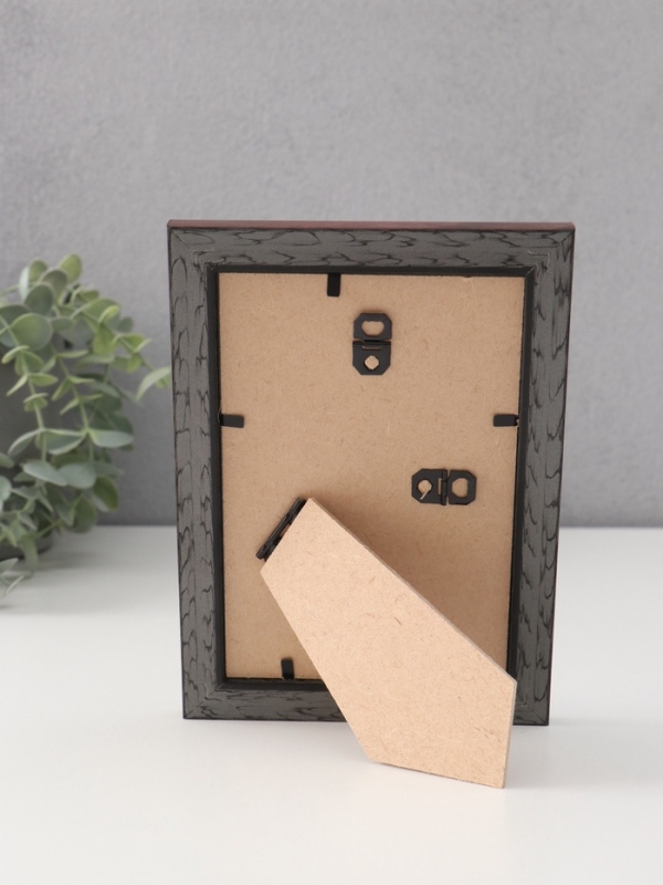 Фоторамка пластик Фоторамка пластик "МИРАМ" 10х15 см, коричневый