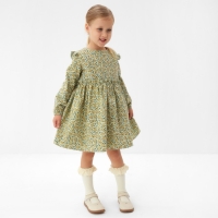 Платье для девочки MINAKU: Cotton collection цвет фисташковый, р-р 110