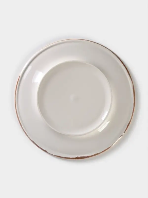 Тарелка Хорекс Punto bianca, d=20 см, фарфор, белая