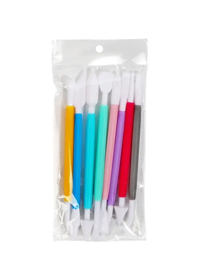 Набор стеков для лепки из глины, пластилина, пластики, 8 штук, МИКС