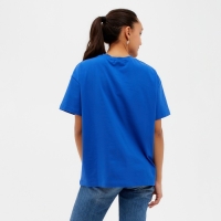 Футболка женская MINAKU OVERSIZE FIT: цвет электрик, р-р 46