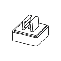 Держатель рамки под углом 90&deg; к поверхности 35х35мм квад., 10 шт/уп