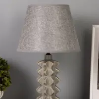 Лампа настольная RISALUX &laquo;Ода&raquo;, Е14, 40 Вт, серая, 24&times;24&times;38 см