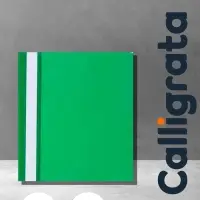 Папка-скоросшиватель Calligrata, А5, 180 мкм, зелёная, прозрачный верх