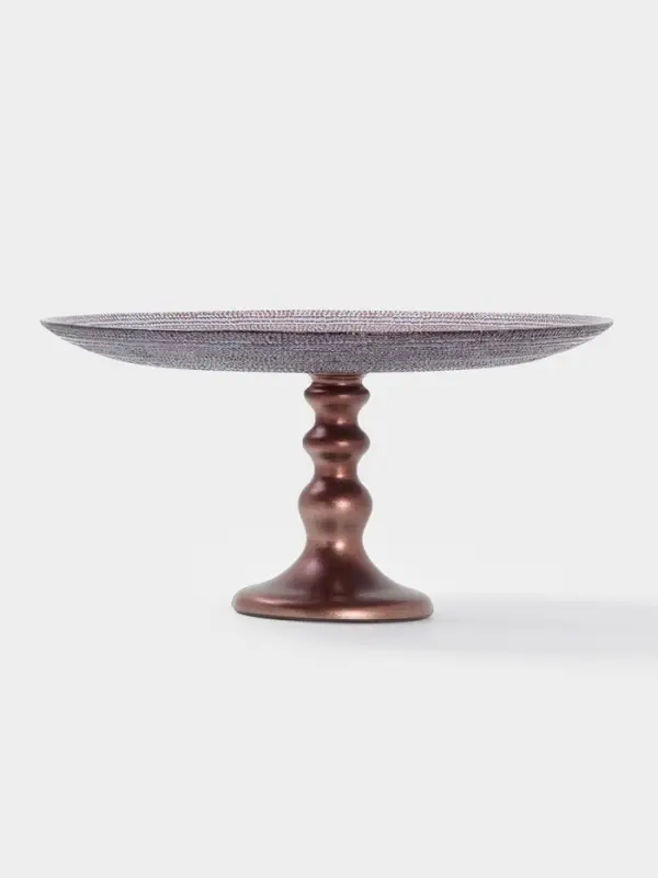 Блюдо для торта Inspiration, d=28 см, на ножке, стекло, фиолетовое