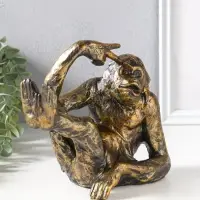 Держатель для книг полистоун "Шимпанзе показывает жест - победа" 19х10х16,5 см