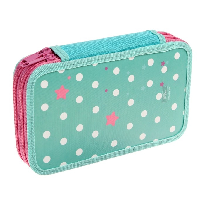 Пенал 2 секции, 125 х 205 х 40 мм, Calligrata 30П26/2 Пенал 2 секции, 125 х 205 х 40 мм, Calligrata 30П26/2 "Девочка", ламинированный картон