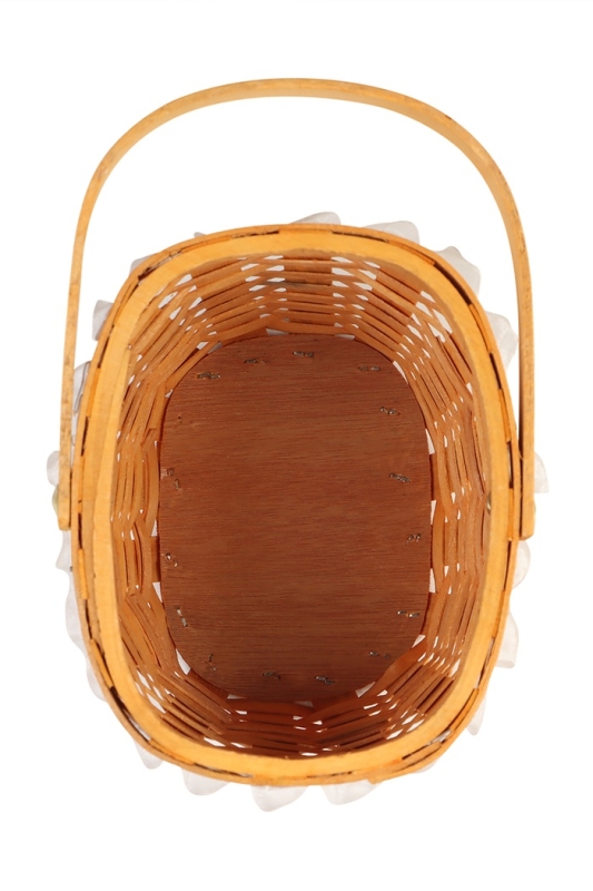 Корзина плетёная, 16×13×11 см, ручка h=11 см, ива, натуральный цвет