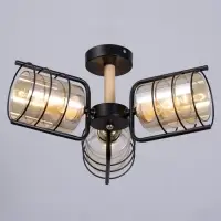 Светильник потолочный BayerLux &laquo;Моана&raquo;, 3&times;Е27 40 Вт, чёрный, 43&times;43&times;21 см