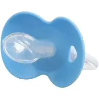 Пустышка ортодонтическая, с держателем, +6мес., МИКС