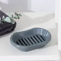 Мыльница с решеткой Альтернатива «Эконом», пластик, 13×9×3 см, МИКС