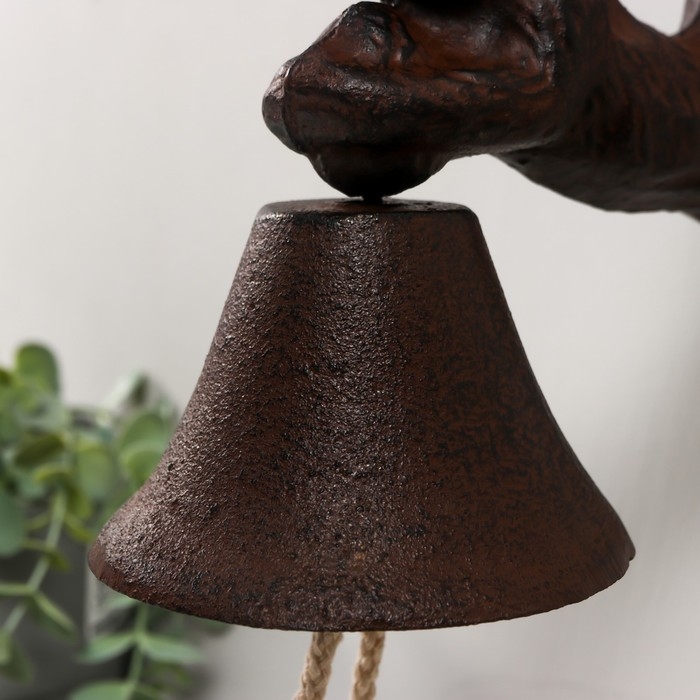 Колокол сувенирный чугун  Колокол сувенирный чугун "Белка" 15х10х24,5 см