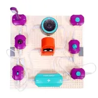 Электронный конструктор, 34 детали, 71 схема