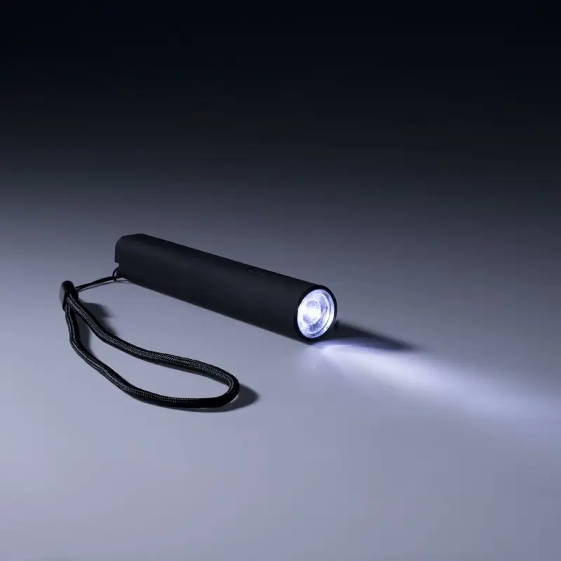 Фонарик аккумуляторный Falkirk, черный Фонарик аккумуляторный Falkirk, черный