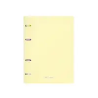 Тетрадь на кольцах ErichKrause. Pastel А5, 80 листов, в клетку, пластиковая обложка, блок офсет, 100% белизна, МИКС