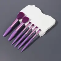 Набор кистей для макияжа COLOR POWER, 6 шт., фиолетовый