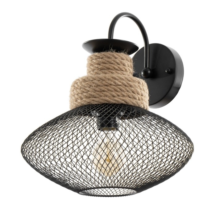 Бра "Эллеб" 1хЕ27 черный 32х32х35см