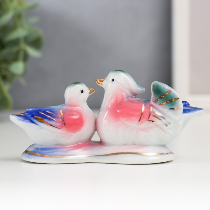 Сувенир керамика Сувенир керамика "Уточки-мандаринки в пруду" 4,5х3,5х9,5 см