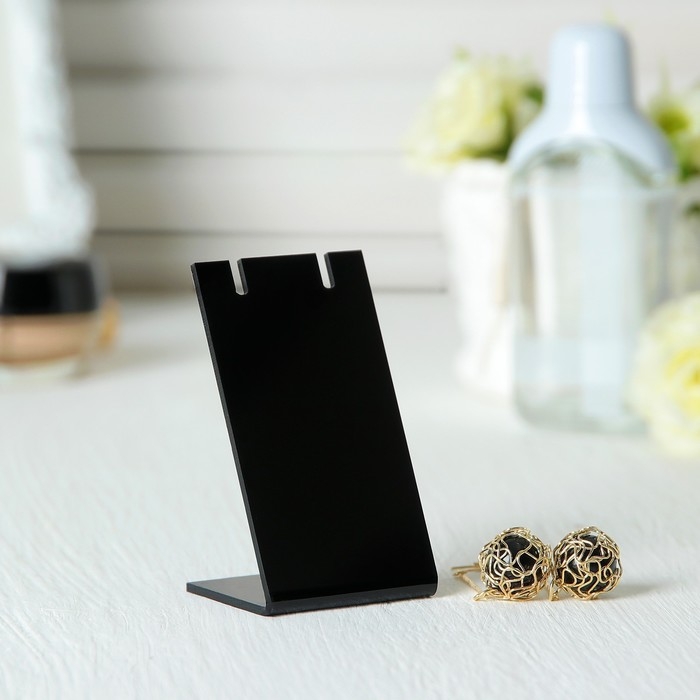 Подставка под украшения Queen fair4,5×3,5×8,7 см, цвет чёрный Подставка под украшения Queen fair4,5×3,5×8,7 см, цвет чёрный