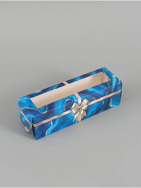 Коробка складная с окном &laquo;Бант&raquo;, 5.5&times;18&times;5.5 см