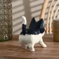 Сувенир «Котик», 7×11×12 см, дерево, чёрный, белый Сувенир «Котик», 7×11×12 см, дерево, чёрный, белый