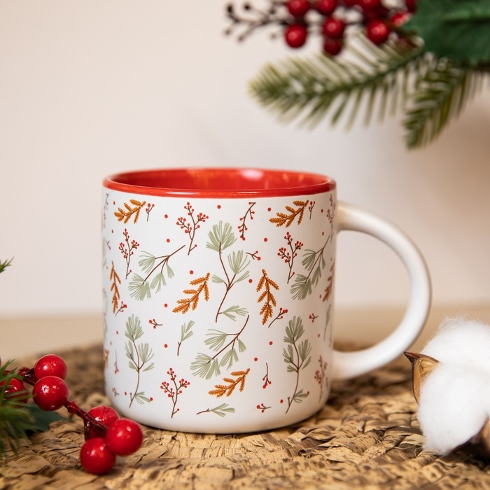 Кружка керамическая новогодняя Дорого внимание &laquo;Лесная сказка&raquo;, 380 мл