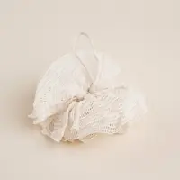 Мочалки для ванной SL Home &laquo;Ортика&raquo;, 3 мочалки, розочка, варежка, люффа, бежевые