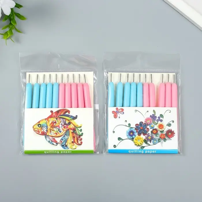 Инструмент для квиллинга с пластиковой ручкой разрез 1 см длина 11 см, МИКС Инструмент для квиллинга с пластиковой ручкой разрез 1 см длина 11 см, МИКС