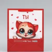 Пакет подарочный вертикальный &laquo;ТЫ&raquo;, 26&times;32&times;12 см