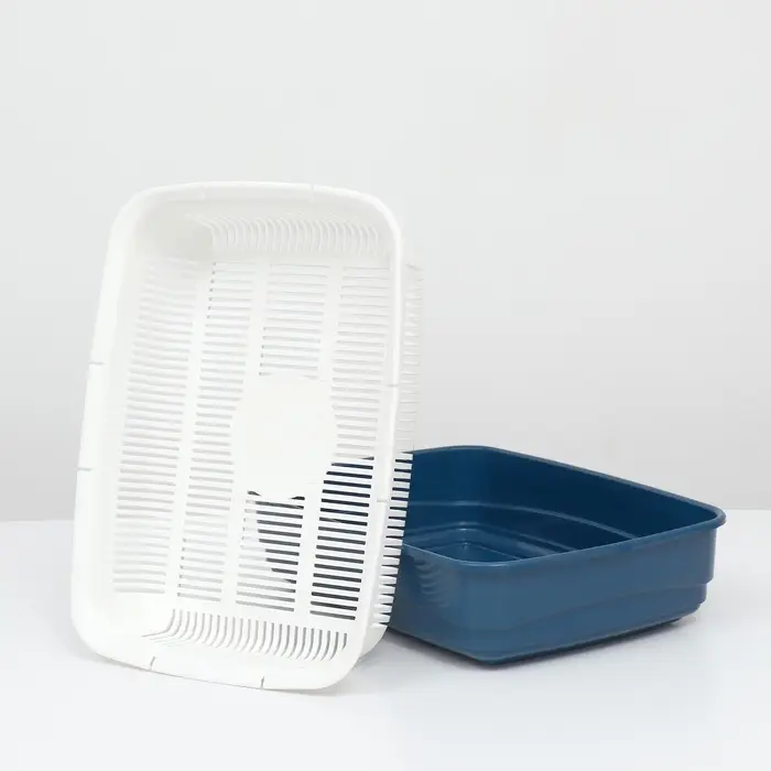 Лоток большой с сеткой Atlantis &laquo;Стандарт&raquo;, 42&times;31&times;10 см, синий