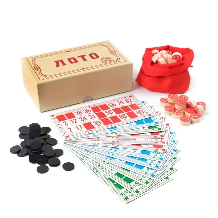 Русское лото, настольная игра &laquo;Подарочное&raquo;, 18&times;10 см, 20 фишек