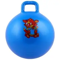 Мяч - прыгун с ручкой ONLYTOP, d=45 см, МИКС