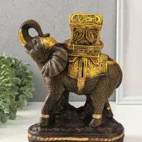 Копилка для денег &laquo;Слон Богатство&raquo;, гипс под золото, 32&times;21&times;15 см