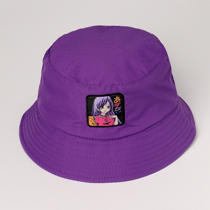 Панама детская для девочки «Аниме», цвет фиолетовый, р-р 54