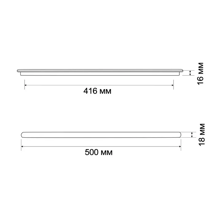 Ручка-скоба CAPPIO RSC021, алюминий, м/о 416 мм, цвет сатиновое золото