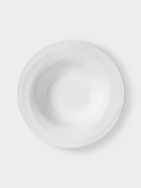 Тарелка глубокая Hanna Knövell, d=24.8 см, фарфор, белая