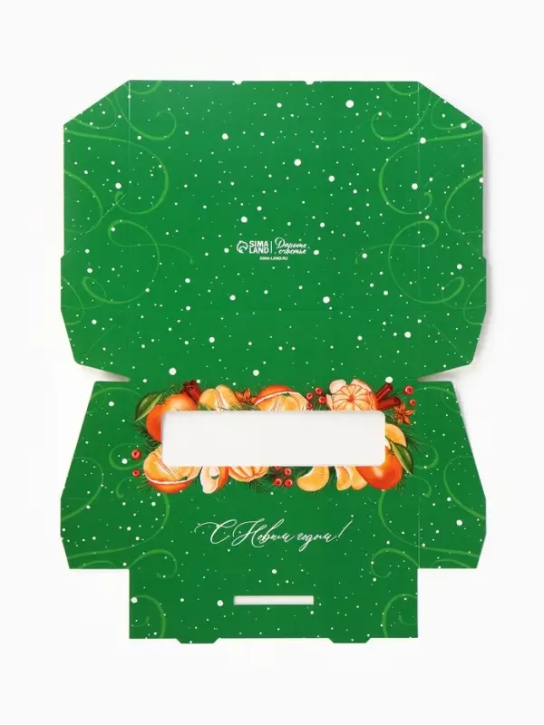 Коробка складная &laquo;С Новым годом&raquo;, 17&times;7&times;4 см