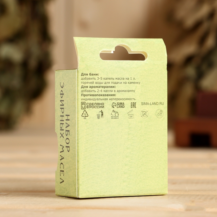 Набор эфирных масел 2 шт Набор эфирных масел 2 шт "Эвкалипт, Мята" по 15 мл