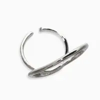 Кольцо металл "Спираль", цвет серебро, безразмерное