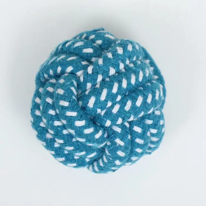 Мячик из каната, до 50 г, 6 см, синий