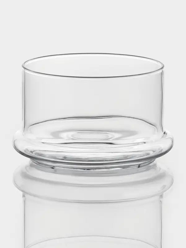 Ёмкости сервировочные Paşabah&ccedil;e Villa Patisserie, одна ёмкость 500 мл, с крышкой, набор 3 шт., стекло, прозрачные