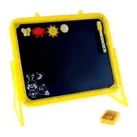 Доска магнитная двухсторонняя, под маркер и мел на подставках (мел, маркер, магниты), МИКС