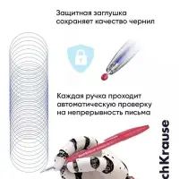 Ручка шариковая ErichKrause Slender Stick Reef, узел 0.7 мм, синяя