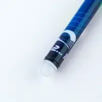 Ручка пластик пиши-стирай с колпачком &laquo;Гонка&raquo;, синяя паста, гелевая 0.5 мм