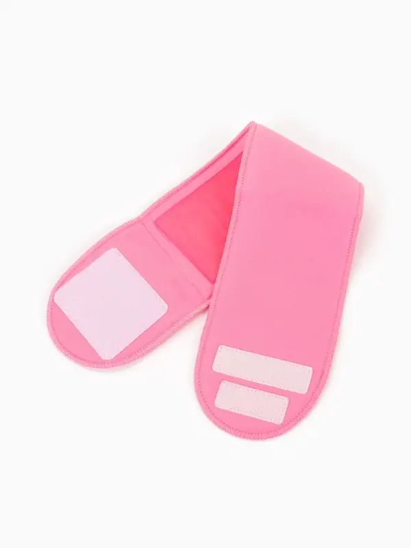 Гелевая SPA-маска для шеи, многоразовая, на липучке, 46&times;10 см, розовая