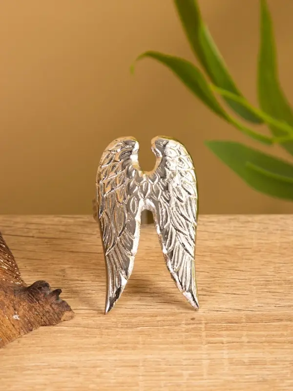 Кольцо для салфеток "Крылья архангела" алюминий 7х5х4 см