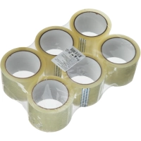Клейкая лента упаковочная 72мм х 66м, прозрачный, 40мкм, 6 шт/уп