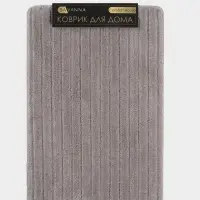 Коврик Savanna, 50&times;80 см, ворс 1 см, микрофибра, серый